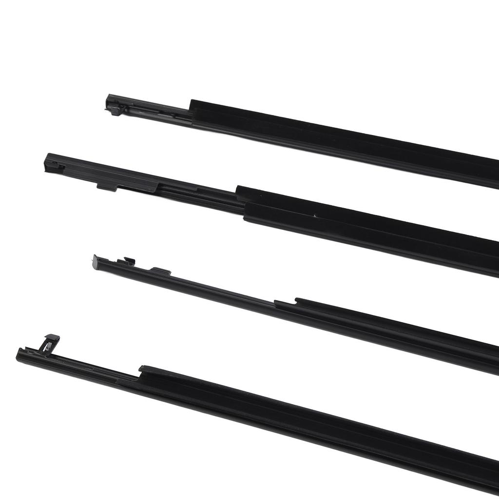 4 Pcs Car Door Belt Moulding Weatherstrips Outside Window Seal Belt 75710-47021 for Toyota Prius 2010 to 2015 75730-47021