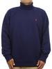 Polo Ralph Lauren Turtleneck Pullover Sweatshirt with Pony Size Navy Men's Embroidery, XL, (Product Code 01020187)