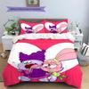 Chowder2 Pattern Bedding Quilt Set  Home Decoration  Gift (1 * duvet cover + 2 * pillowcase  without core)