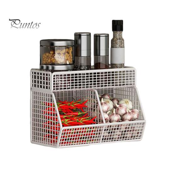 

Корзина для хранения из проволочной сетки, большая вместимость, прочная, несущая, простая установка, настенная полка, органайзер, корзина белый