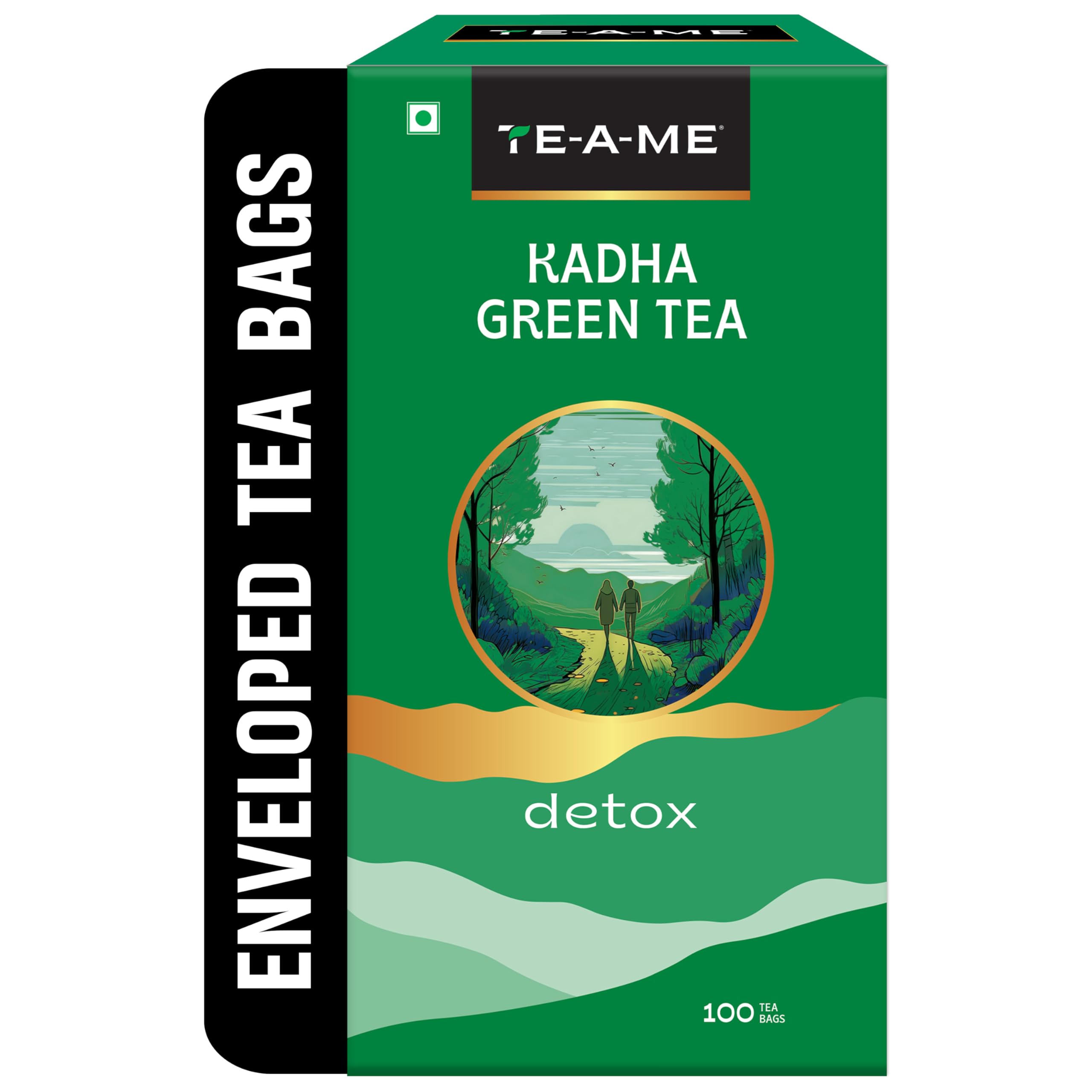 TE-A-ME Detox Kadha Green Tea Bags 100 pcs | Green Tea | Green Tea Bags