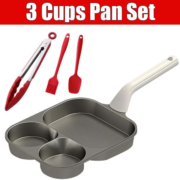 Non Stick Egg Omelette Cooker Pan Titanium Coating Versatile Breakfast Skillet for Eggs Pancakes Crepes Sandwiches Frying Pan
