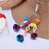 Parrot Toys Bird Hanging Toy With Colorful Beads Bell Chain Pet Bird Parrot Chew Bite Toy Bird Cage Accessories Bird Hanging Toy