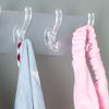Wall Mounted Coat Rack PVC Strong Stable Multifunctional Simple Wall Hanger with 3 Hooks for