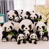 Adorable Miniature Panda Plush Toy Soft Stuffed Animal Cuddly Black White Doll