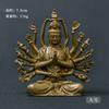 -Hand Thousand-Eye Guanyin Bodhisattva Figurine Mini Exquisite Portable Buddha Zen Tea Space Decoration