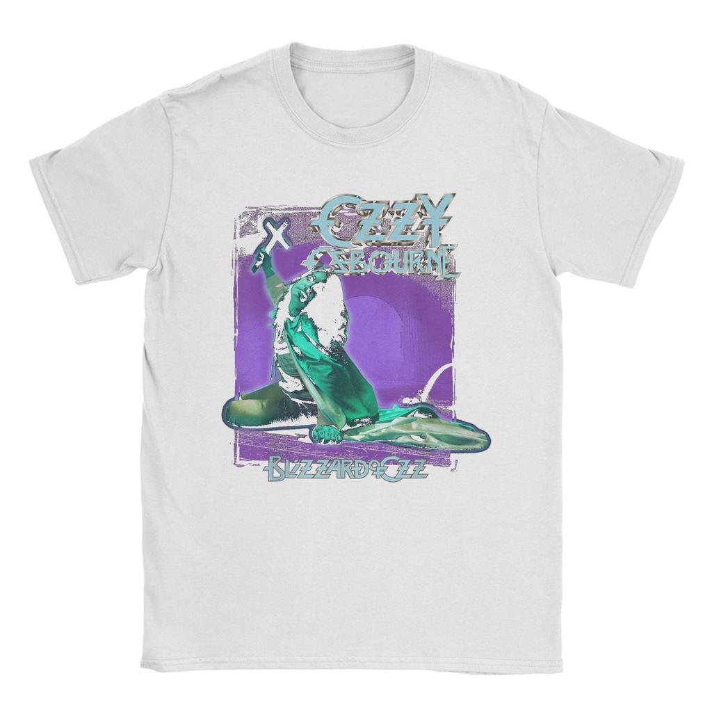 Herren Heavy Metal Rock Ozzy Osbourne Pastell Blizzard T-Shirts Tops Sommer Kurzarm T-Shirt O-Ausschnitt T-Shirt Neuankömmling