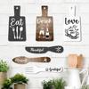 6 Pcs Mini Wood Plaque Kitchen Wall Decor Set Wall Ornaments Kitchen Wall Sign  Farmhouse Decor