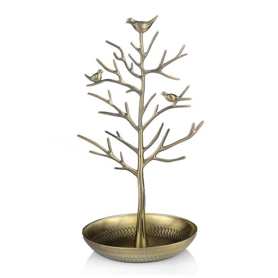 Legierung Schmuck Baum Mode Display Stand Party Home Halter Organizer Turm Dekoration