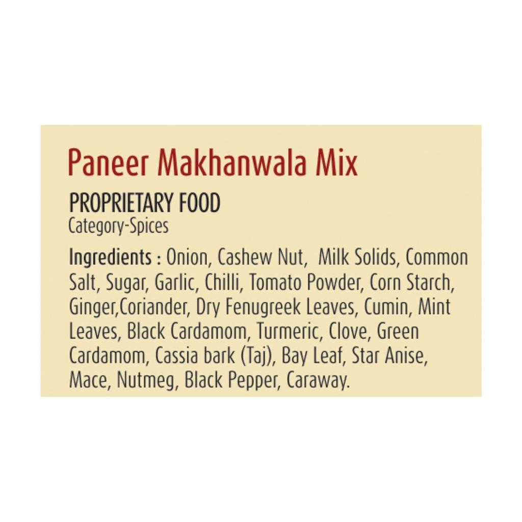 Mezcla de Especias Suhana Paneer Makhanwala 350 g (50 g x 7 Paquetes) Mezcla Masala de Curry Cremoso del Norte de la India Cocina Casera Fácil