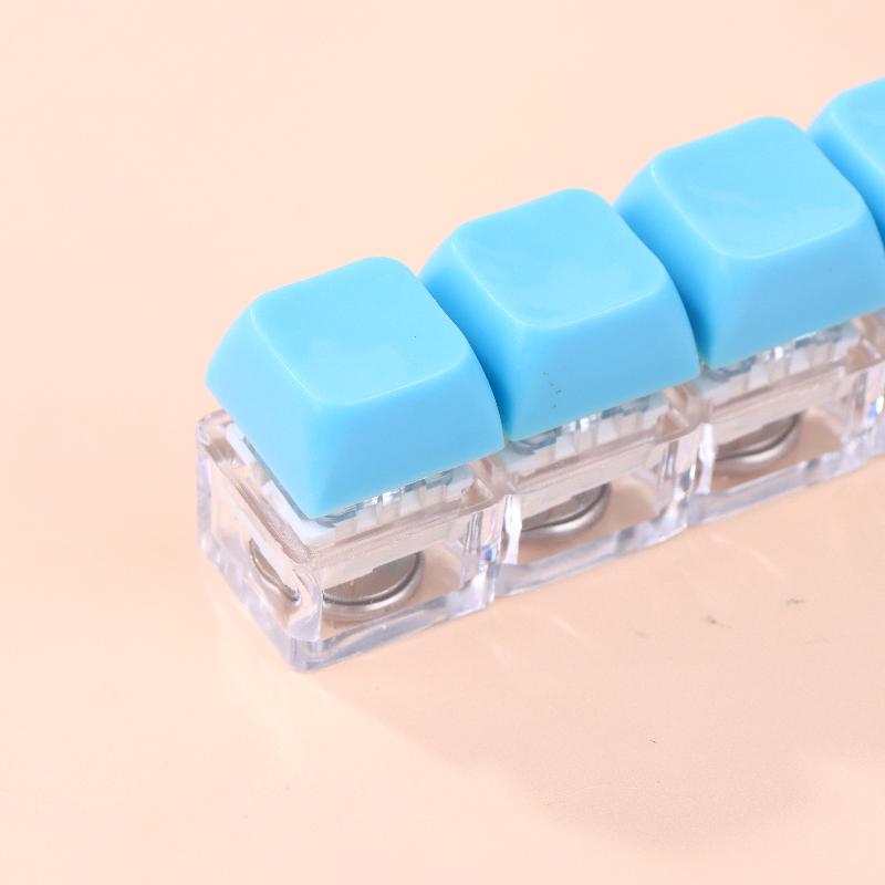 4 Keys LED Light  Keyboard Keychain Keyboard Decompression Toys Finger Keyboard Toy DIY Button Stress Relief Toys