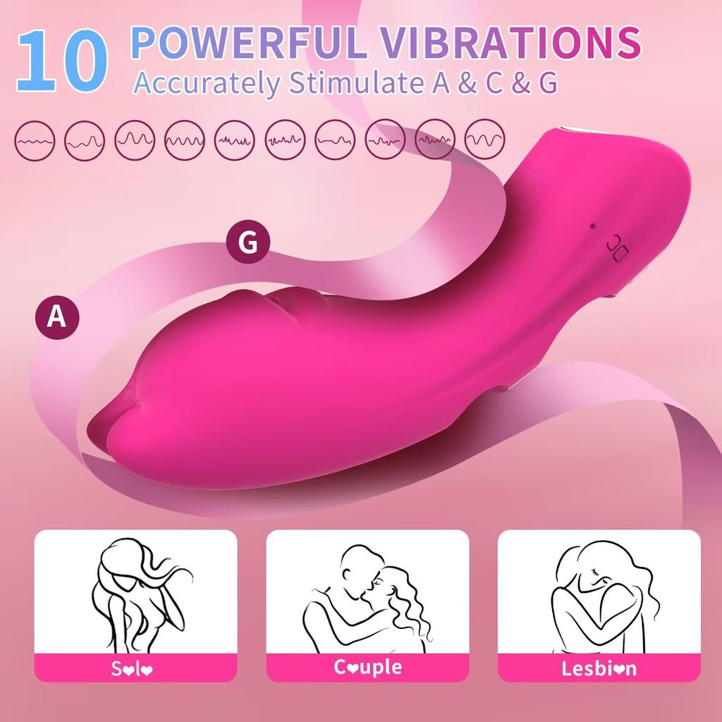 Clitoral G Spot Finger Vibrator 10 Speed Clit Nipple Massager Adult Sex Toys Stimulator Female Masturbation Sex Toys for Couples