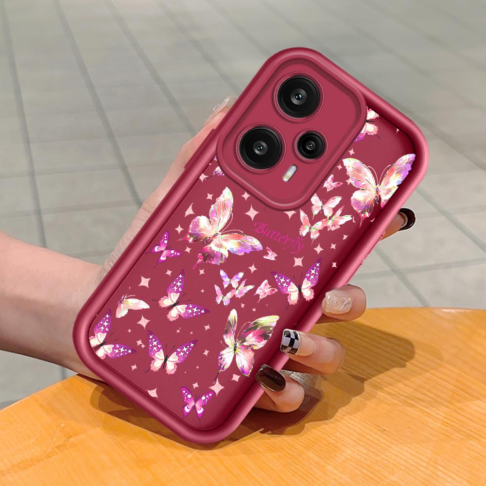 Měkký silikonový čtvercový žebříkový vzor tisku Pouzdro telefonu Plný kryt fotoaparátu Ochranné gumové pouzdro odolné proti nárazům pro Xiaomi Redmi