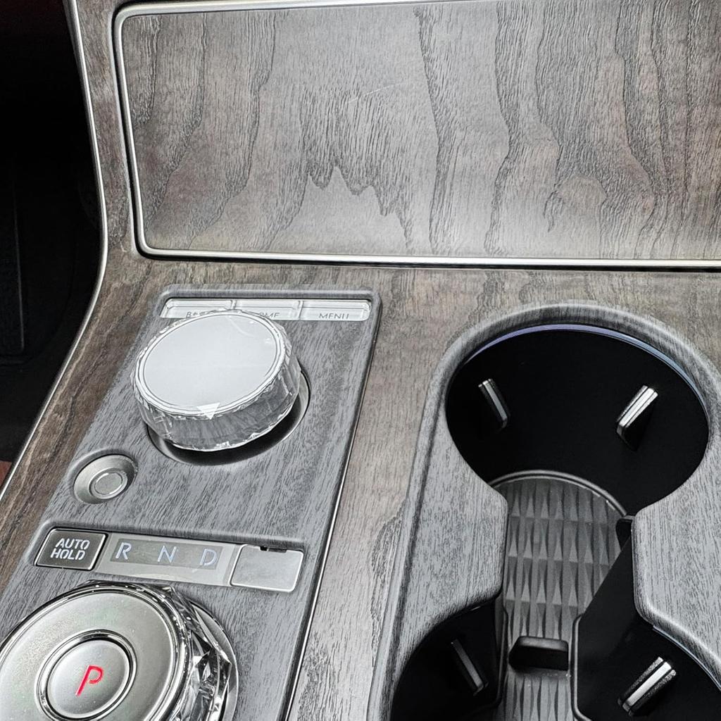 ABS Central Gear Shift Panel Cover Center Console Gear Shift Panel Cover Water Cup Holder Cover Compatible with Genesis GV80 2025 [PE] Accessories