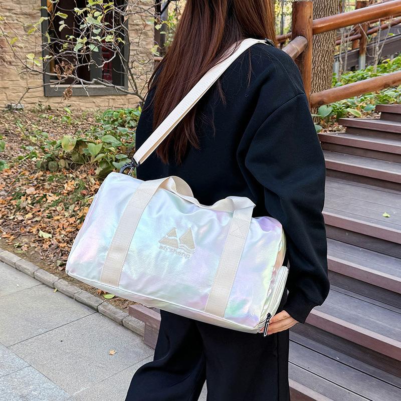 Stylish, Fresh and Simple, Go Out, Hand-held Travel Bag, Wet and Dry Separation Can Be Set, Tie Rod Belt Shoe Compartment, Fitness Bag