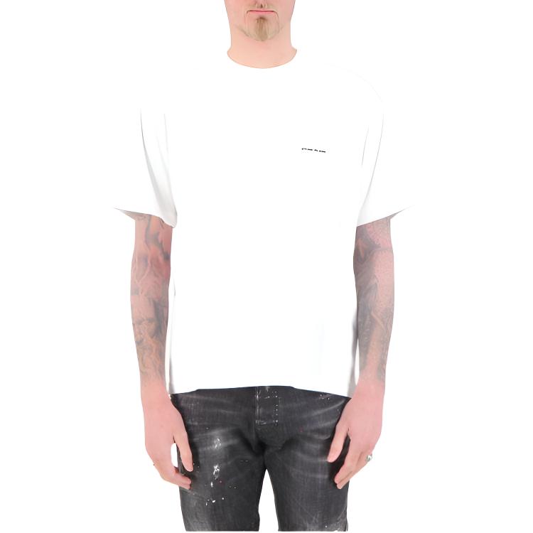 Stone Island Plain Cotton Knit Short Sleeve T-Shirt Men Tops White 801522379-V0001