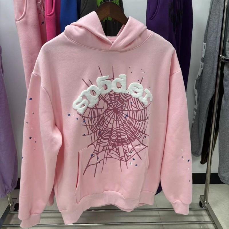 Premium Sp5der Hoodie Mens Oversized Streetwear Sweatshirt With 3D Pouch Pocket Winter Casual Long Sleeve