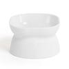 High-Foot Cat Bowl: Non-Slip, Anti-Tip, Slanted Design for Pet Neck Protection.