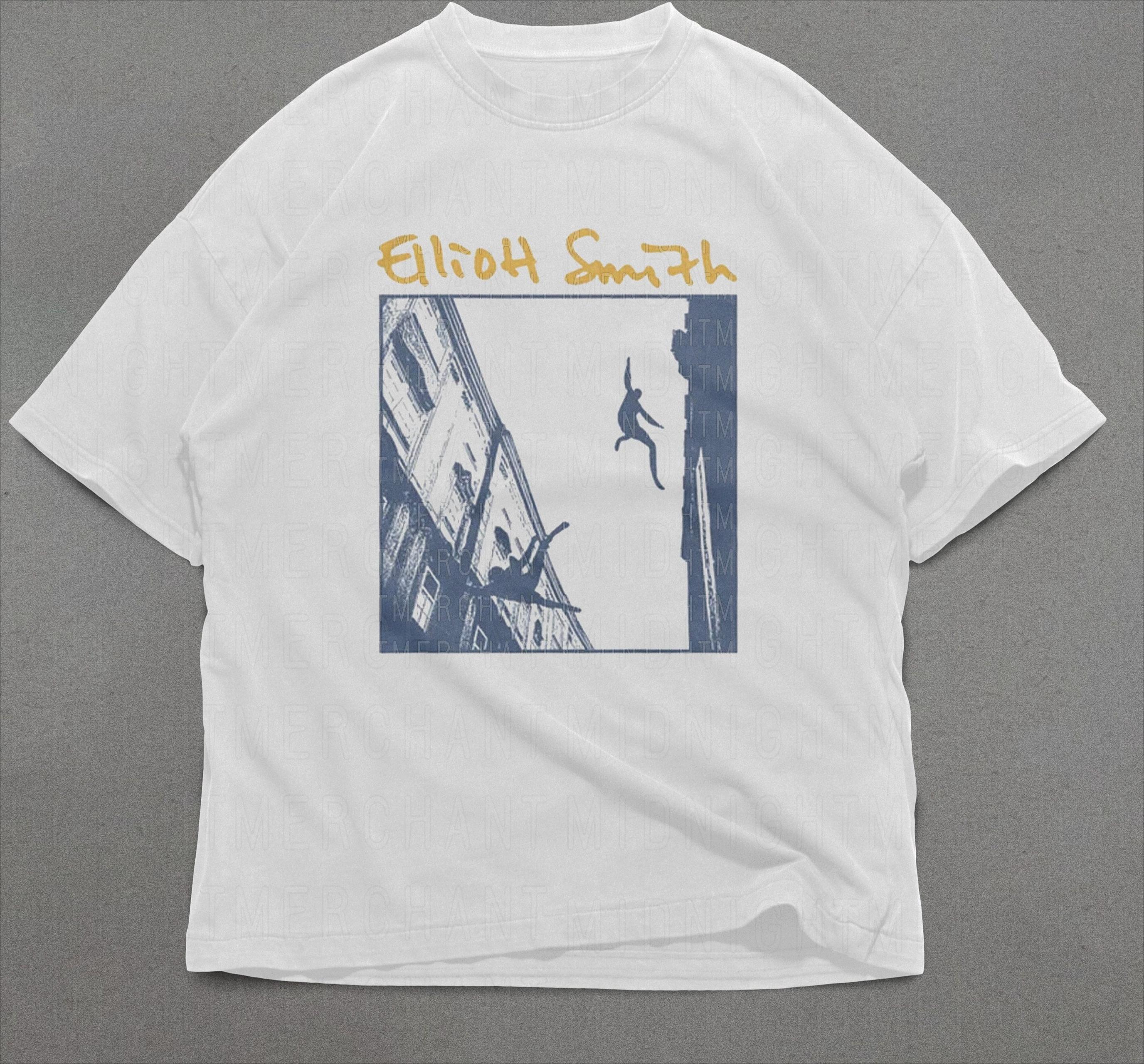 Elliott Smith Tshirt Grunge style clothing indie music Tshirt Pure cotton allseason casual loose streetwear shirt S