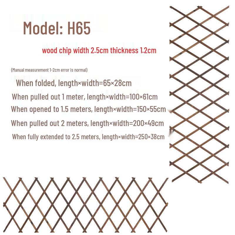 Expandable Garden Trellis with Preservative Wood for Climbing Plants