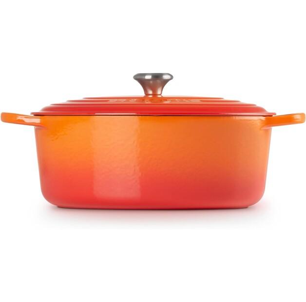 Чугунная жаровня Le Creuset Signature овальная 33 см духовка красная 7,5 л (21178330902430)