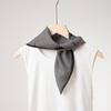 Korean Version of Simple Black and White Line Printing 11 * 11 Small Square Scarf Women Ins Wind Mulberry Silk Light and Breathable Silk Scarf