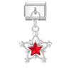 Women Fashion Zircon Star Butterfly Golden Heart Tassel Chain Italian Charms Fit 9mm Stainless Steel Bracelet DIY Jewelry Gift