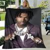 Hip -hop Singer Lil Baby Printing Blanket Children's Warm Blanket T Flange Blanket Home Travel Blanket Bed Linings Birthday Gift