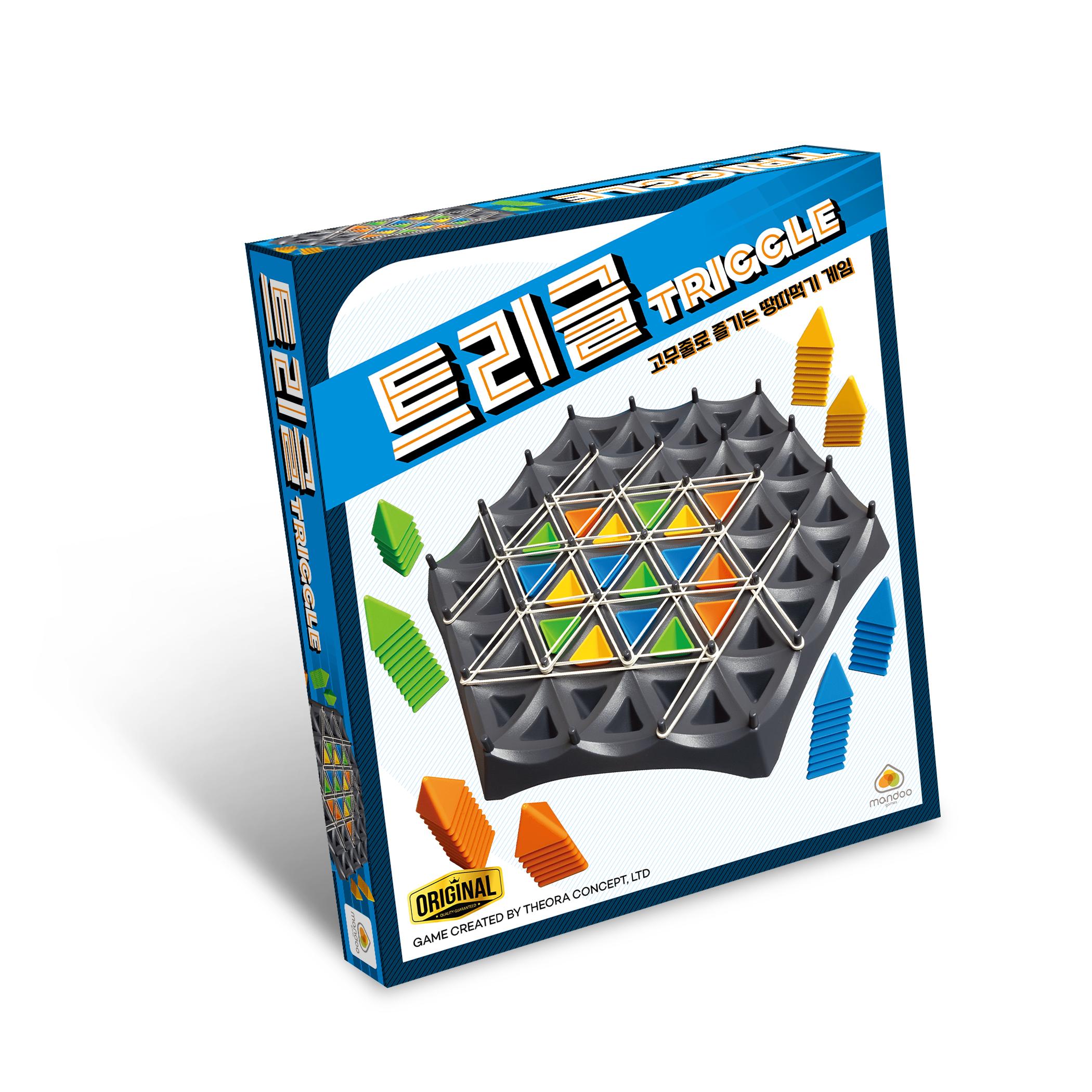 Triggle Board Game: Rubber Band Territory Abstract Strategy