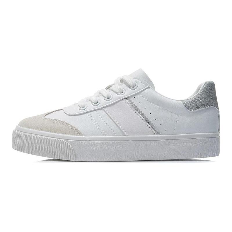 Li Ning Vulc Lite Low top Skateboard Shoes Men's White AGCR339-1