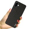IMAK Ruiyi Series for Samsung Galaxy A07 4G Case Fabric Texture Leather+PC Phone Back Cover