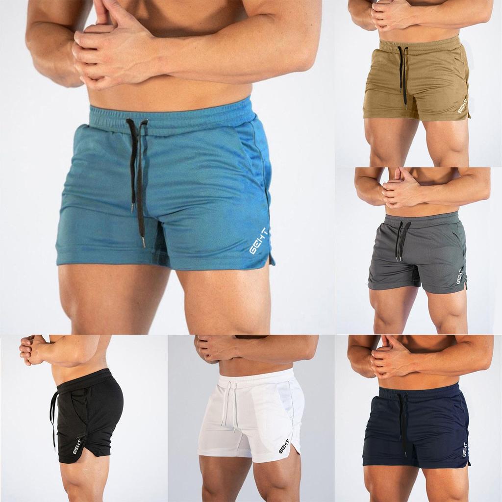Men Gym Casual Sports Jogging Elasticated Waist Shorts Pants Trousers
