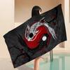Chinese Tai Chi Bagua Yin Yang Microfiber Blanket Drying Beach Towels Oversized Printing Super Absorbent Pool Towel Blanket