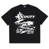 Vicinity Print Women's T-Shirts Oversized Korean Fashion Vintage Graphic Y2k Tops Short Sleeve Tees Harajuku Aesthetic Clothing