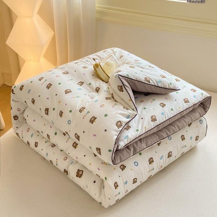 Printed Class A Raw Cotton Soybean Quilt Thickened Spring And Autumn Quilt Soybean Fiber Winter Quilt