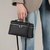 The First Layer Of Cowhide Lp19 Lunch Box Bag, Genuine Leather Women'S Bag Gigi, The Same Portable Box Bag, Messenger Bag.