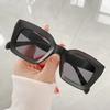 Vysoce kvalitní čtvercové sluneční brýle Dámské Pánské Klasické Vintage Módní Osobnostní Brýle Stylové Neformální Minimalistické Oculos