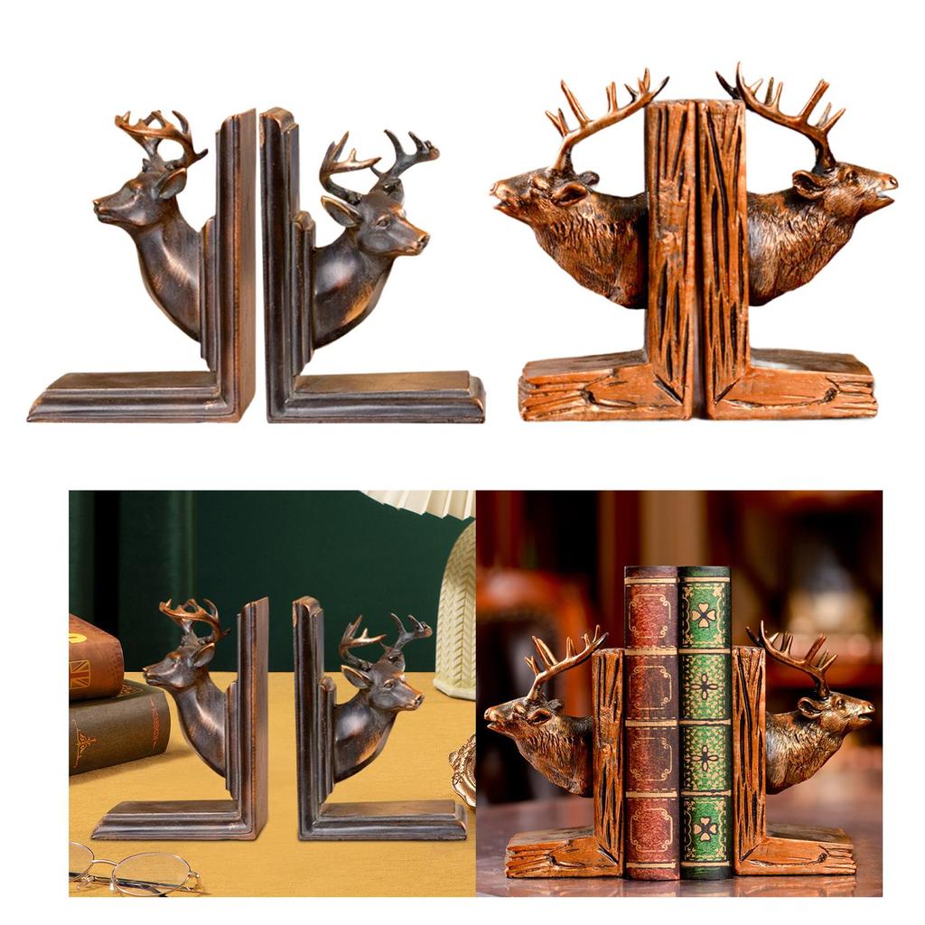 2 Bookends for Desktop And Shelf Use