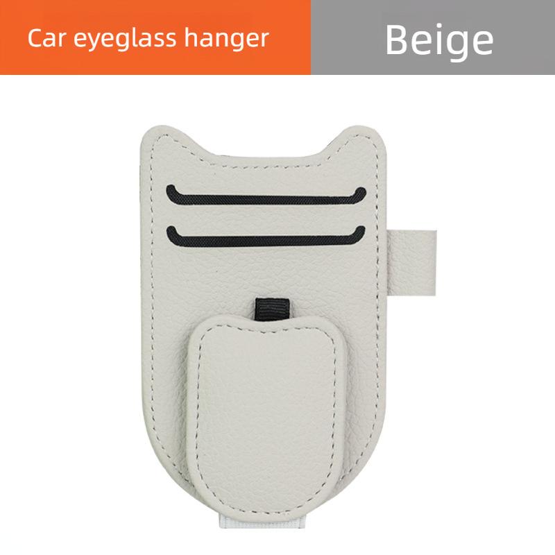 1/3 Stück Magnetischer Auto-Brillenhalter Sonnenblenden-Brillenclip Kartenhalter Aufbewahrungstasche Auto-Sonnenblenden-Organizer für Brillen Karten Stifte