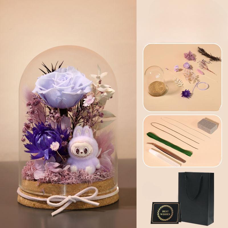 DIY Preserved Flower Material Kit  Rose Preserved Flower Decorative Handcrafted Gift