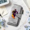 Grim Reaper Skate Pattern Long Wallet Forever Stylish Portable Card Holder Purse for Daily Use 