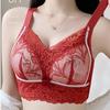 Full Cup Bra Women's Collection Accessory Breasts Gathered Bra Anti Sagging Bra Lace Strapless Bra Summer Thin Bra