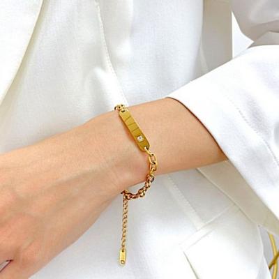 Bransoletka dla pary Szczęśliwy Kochanek Rocznica Łańcuszek Stal Chirurgiczna