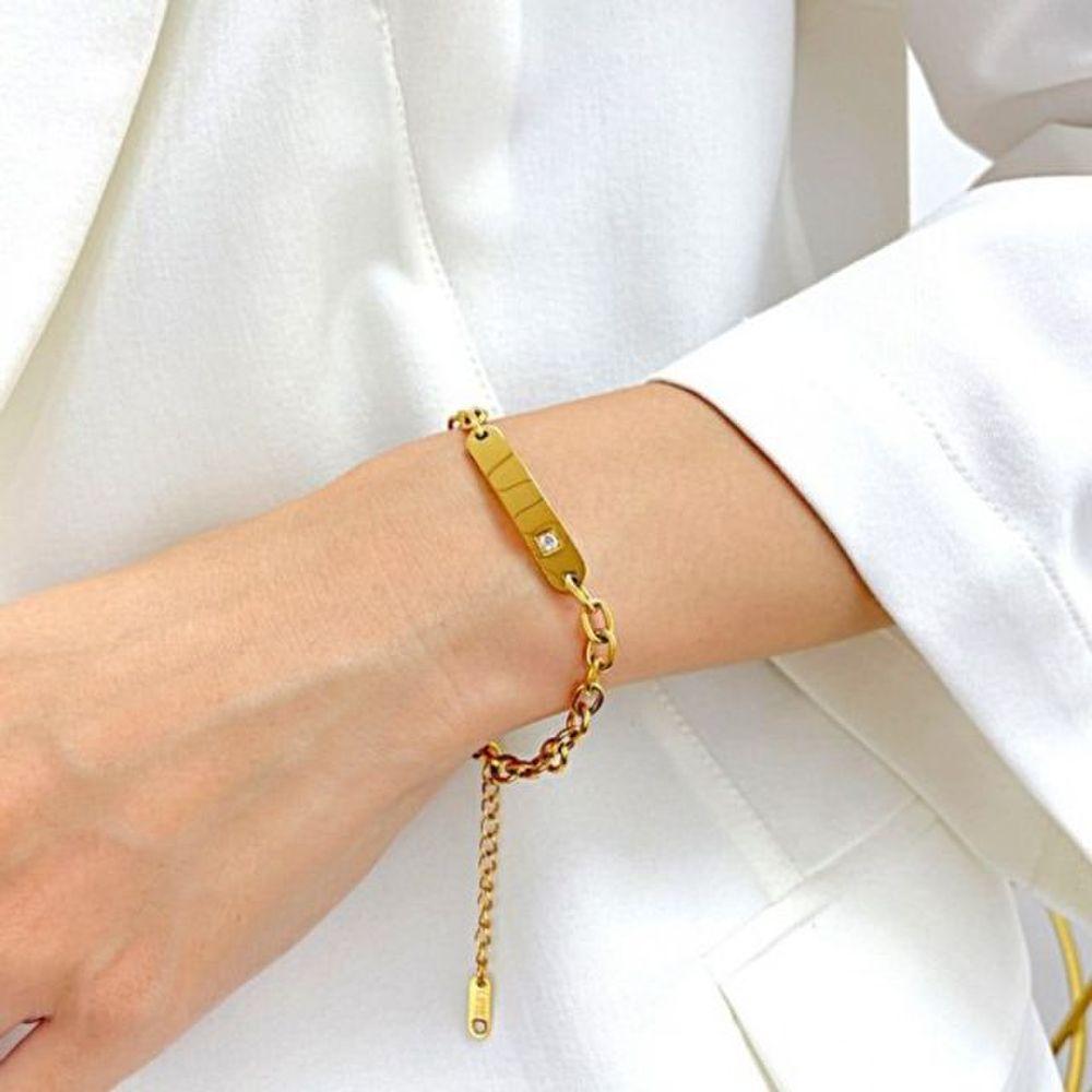 Couple Bracelet Lucky Lover Anniversary Chain Surgical Steel