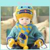 Cozy Knit Baby Scarf And Hat Set Adorable Car Design For Boys And Girls