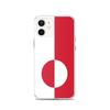 Coque Téléphone – Drapeau Du Groenland – Compatible iPhone 12 – Étui Souple – Résistant Et Antichoc - Silicone - Pixelforma