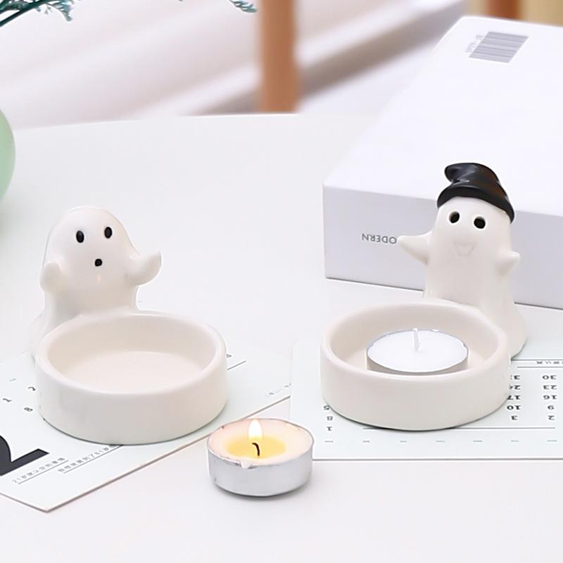 Cute Ghost, Grilled Hands, Aromatherapy Candle Holder, Gift for Girlfriend, Birthday Present, Desktop Decoration, Halloween Ornaments