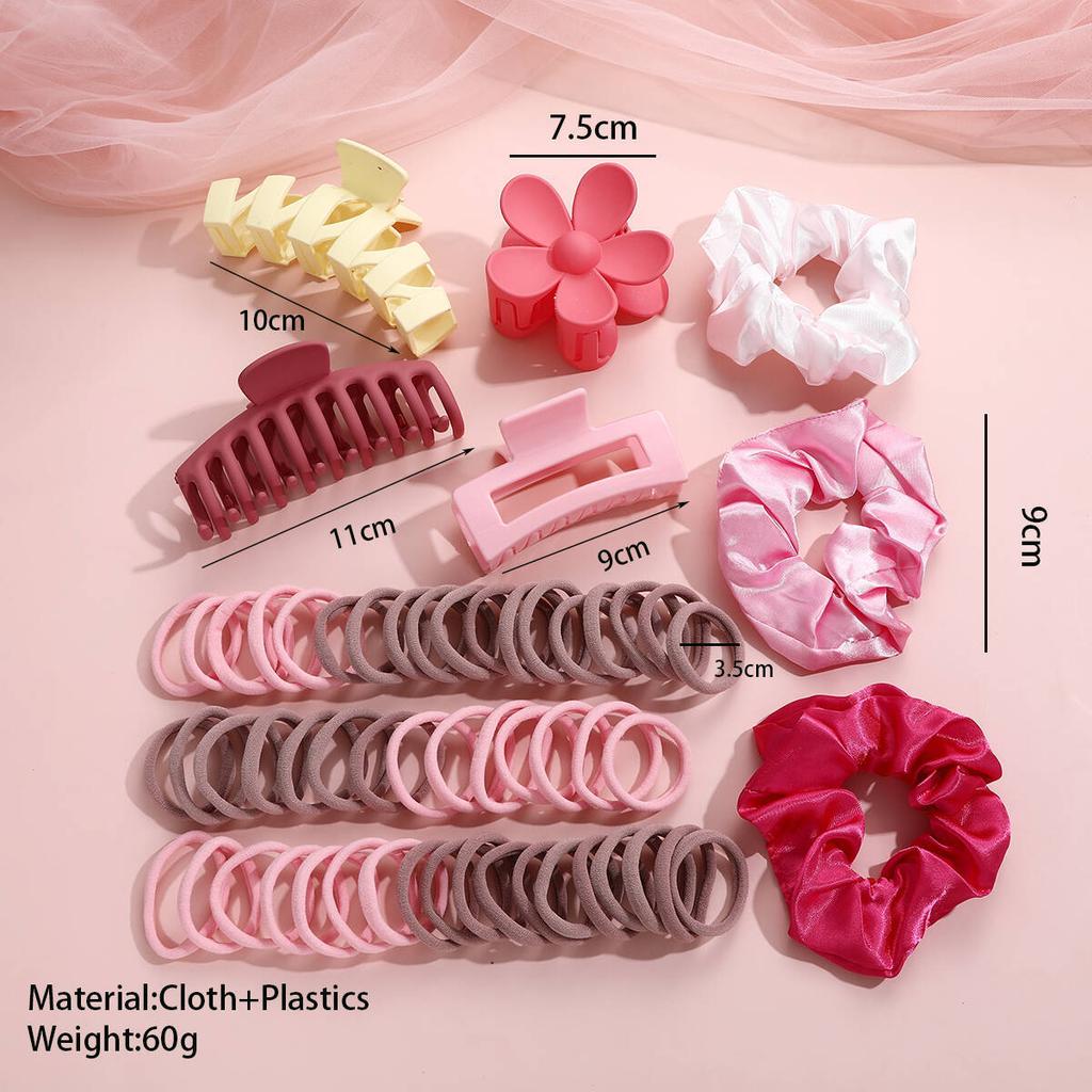 57 Pcs Dopamine Fashion Colorful Hair Accessories Set for Women Hair Circles Flower Shaped Grip Daily Wear Party Gift 2026