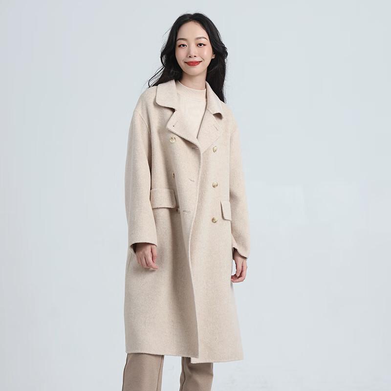 

Женское полупальто FengXun из смесовой шерсти L