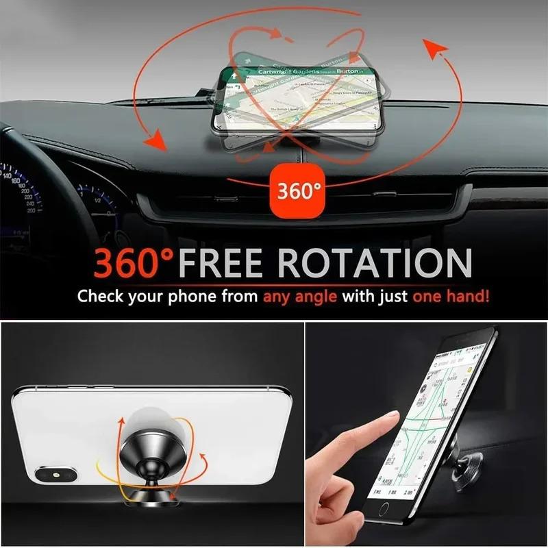 Magnetic Car Phone Holder Mobile Cell Phone Holder Stand Magnet Mount Bracket In Car For iPhone 13 12 Samsung Redmi Xiaomi